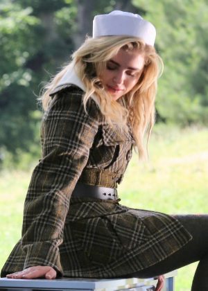 Chloe Moretz - On set of a photoshoot in Central Park in NYC