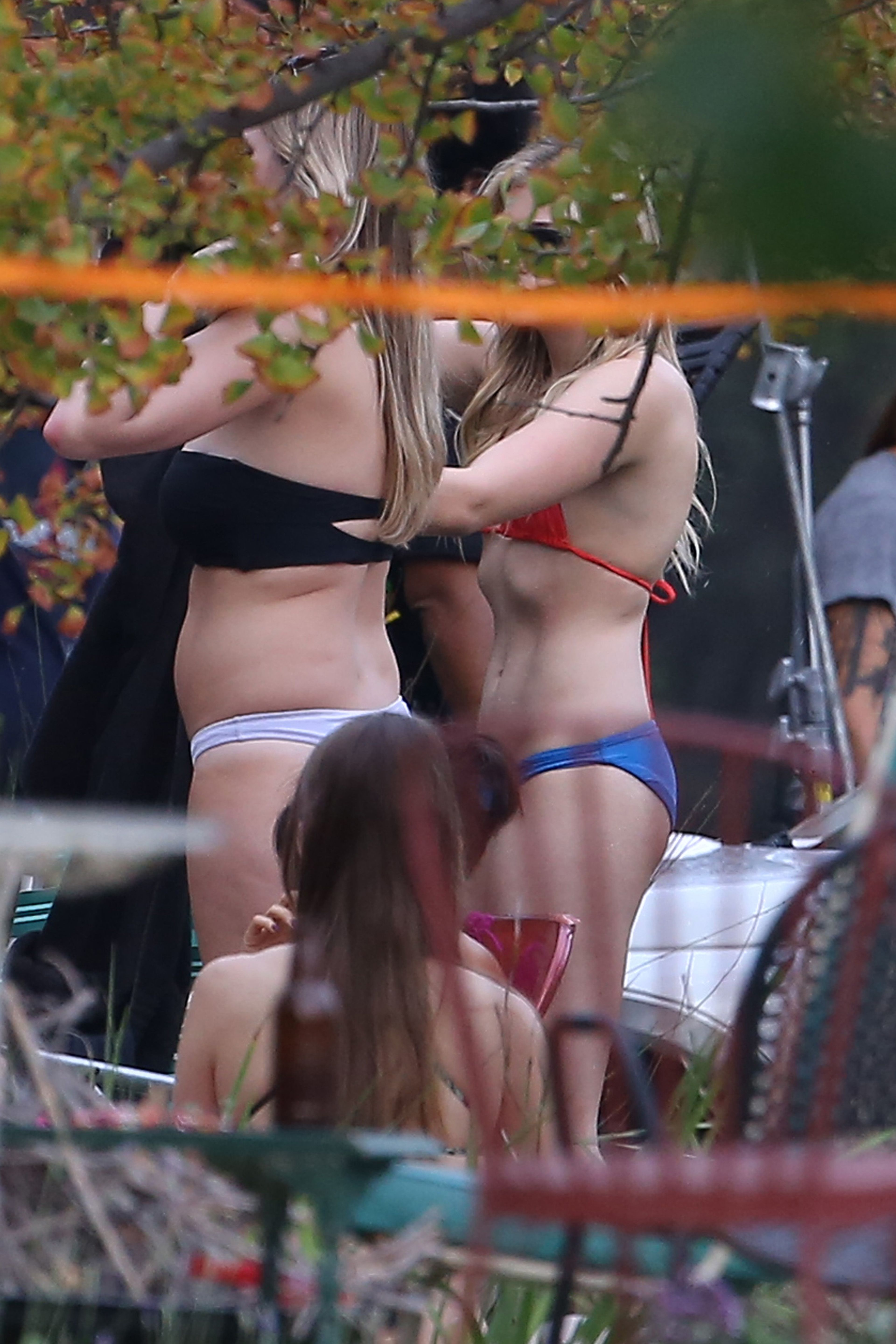 Chloe Moretz in Bikini on Neighbors 2 set -04 GotCeleb.