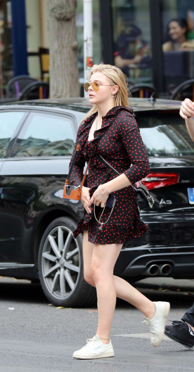 Chloe Moretz - Out and about in Paris
