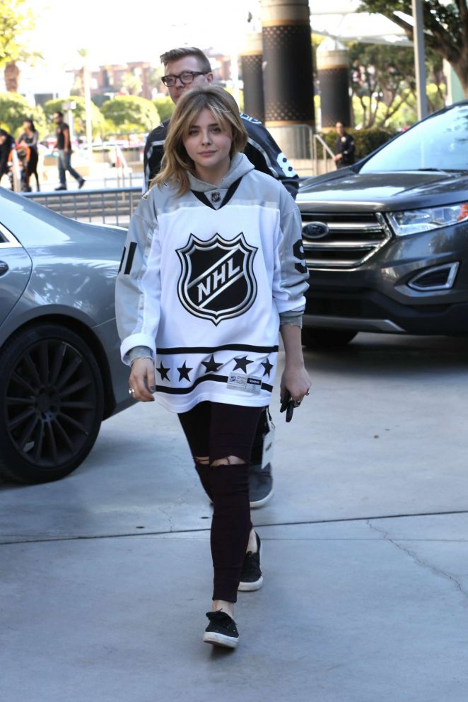 Chloe Moretz - The NHL All Star Game at Staples Center in Los Angeles