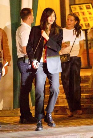 Chloe Moretz - With Gemma Chang night out at San Vicente Bungalows in West Hollywood