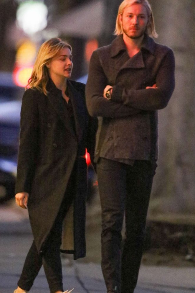 Chloe Moretz with her brother out in Studio City