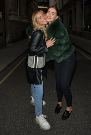 Chloe Ross - With sister Maddy Ross night out at Madisons roof bar in London