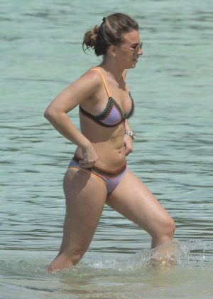 Chloe Shearer in Bikini on holiday in Barbados