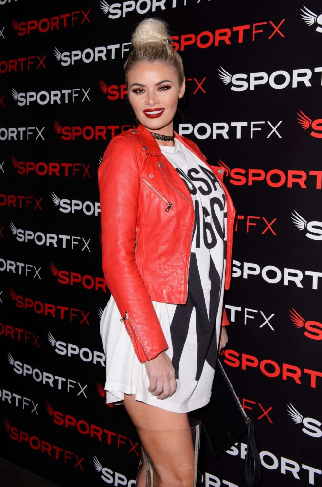 Chloe Sims - SPORTFX Cosmetic and Sports Launch Party in London