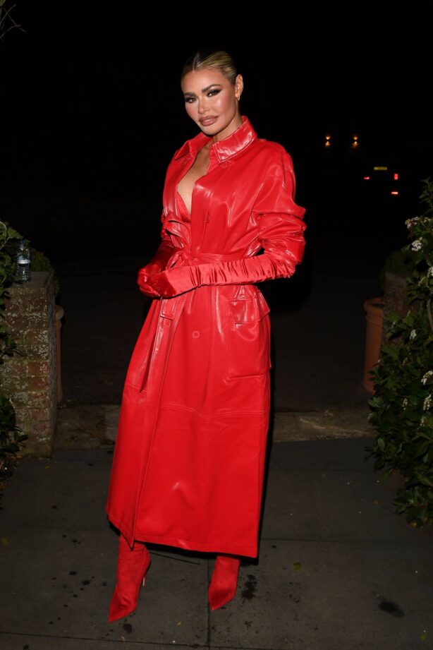 Chloe Sims - TOWiE TV Show Christmas Special filming