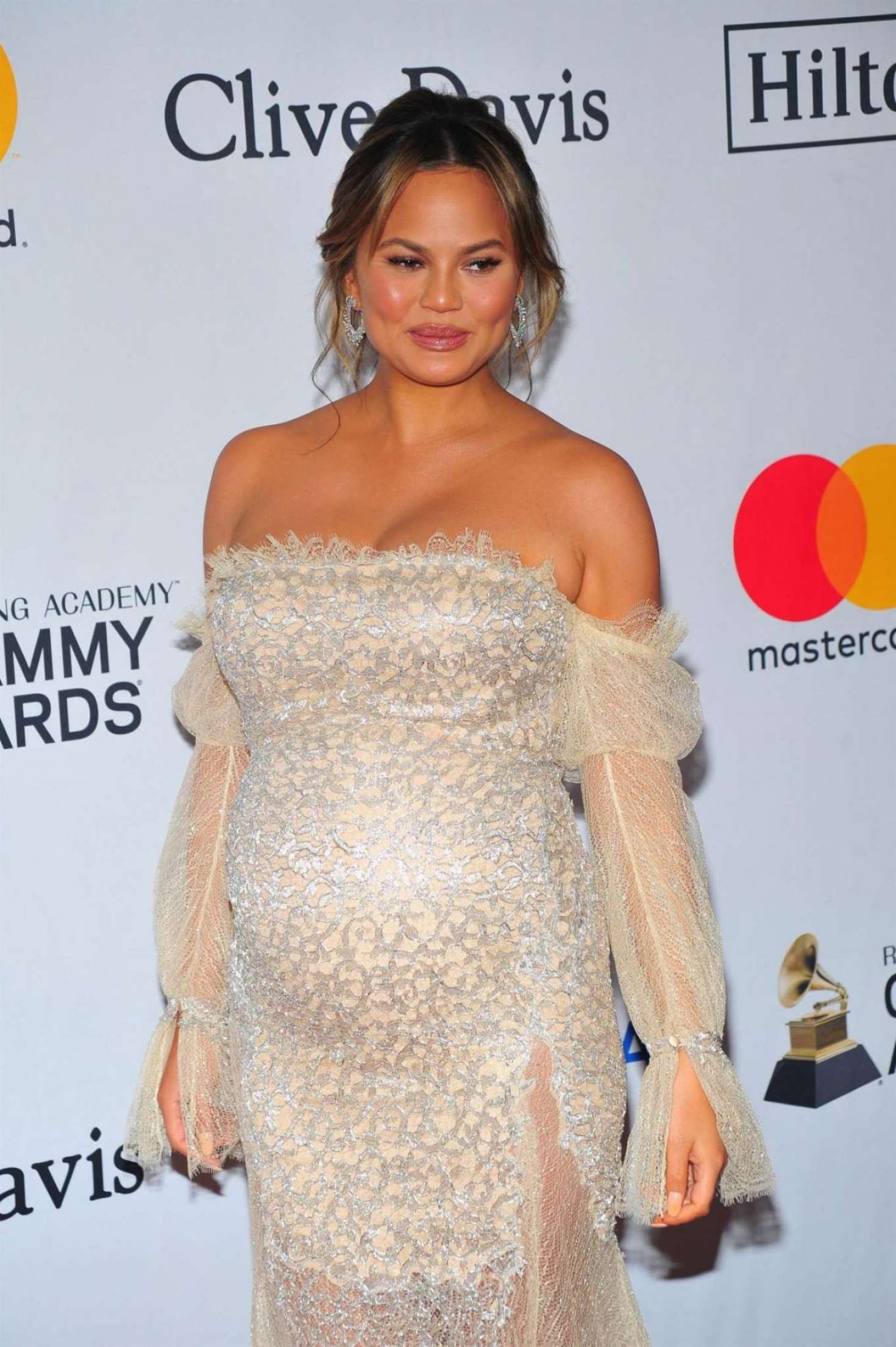 Chrissy Teigen – 2018 Pre-Grammy Gala and Salute to Industry Icons with ...