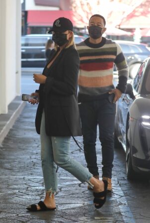Chrissy Teigen - Goes to a skin care clinic in Beverly Hills
