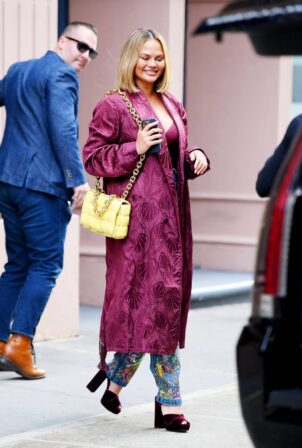 Chrissy Teigen - Heads out in New York City