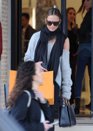 Chrissy Teigen Out Shopping in Beverly Hills