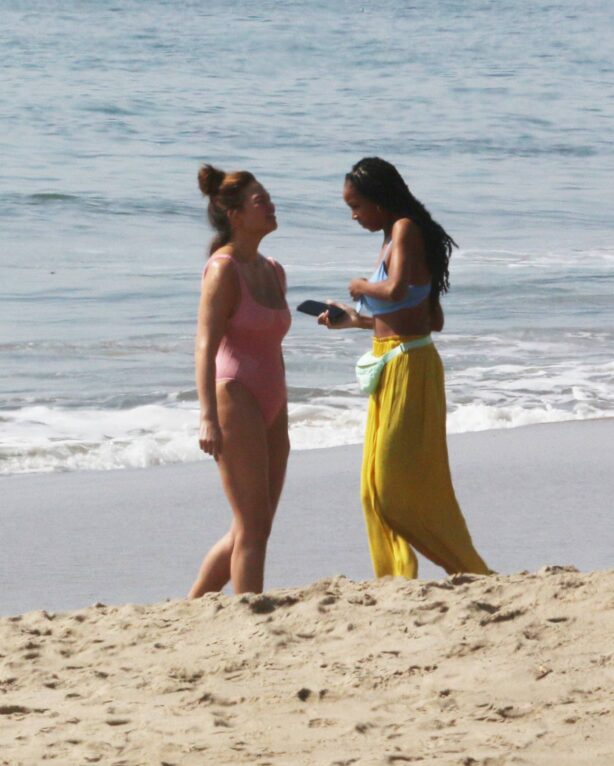 Chrissy Teigen - Spotted at the beach in Malibu