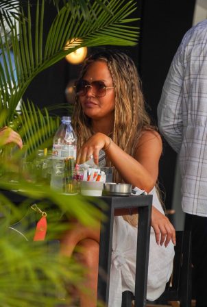 Chrissy Teigen - Spotted in Gustavia during her holiday break in St. Barths