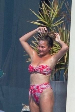 Chrissy Teigen - Wearing Bikini in Cabo