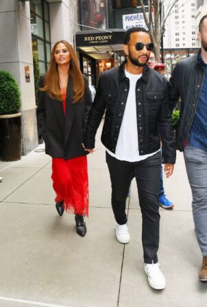 Chrissy Teigen - With John Legend out in New York