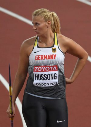 Christin Hussong - Qualifying for the women's javelin at 2017 IAAF World Championships in London