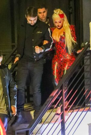 Christina Aguilera - Steps out with beau Matthew Rutler in Los Angeles