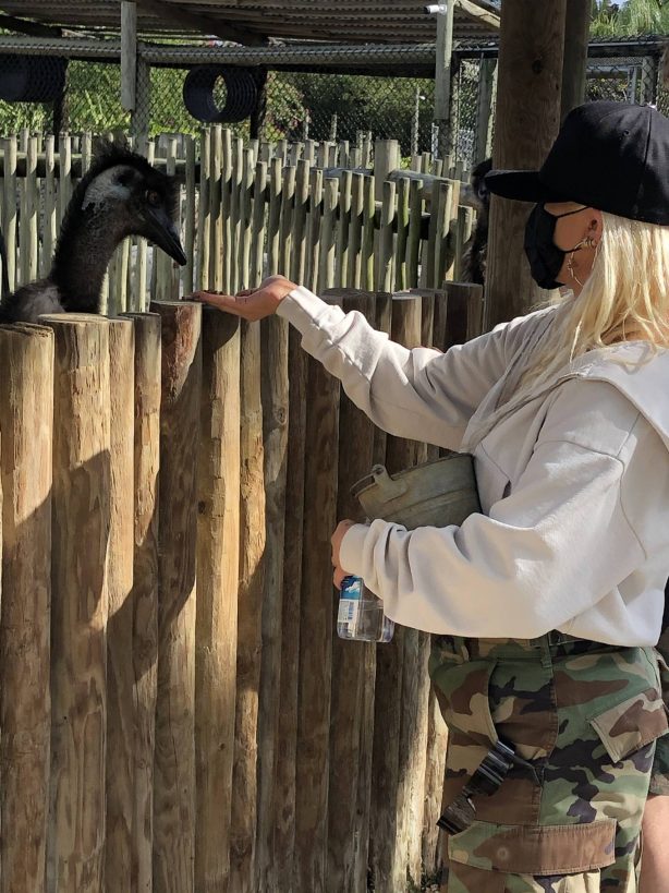 Christina Aguilera - With Matthew Rutler seen at Everglades Alligator Farm in Florida