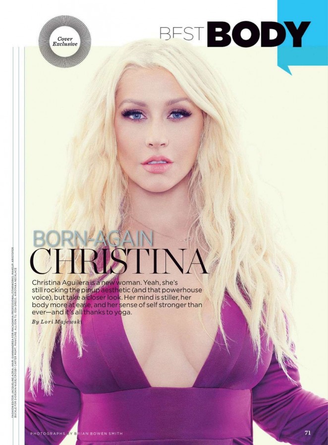Christina Aguilera - Womens Health Magazine (March 2016) adds