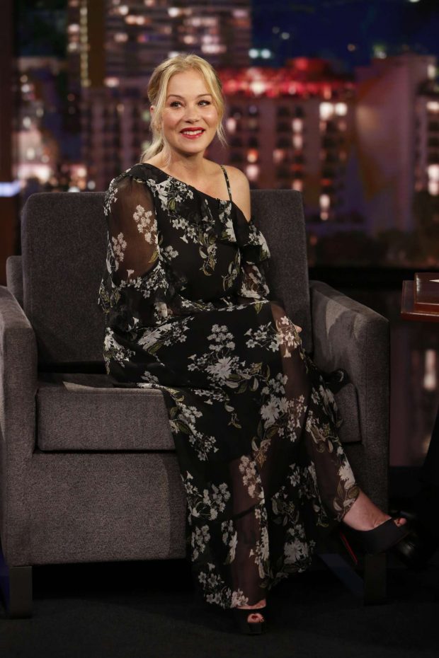 Christina Applegate - Visits Jimmy Kimmel Live in Hollywood