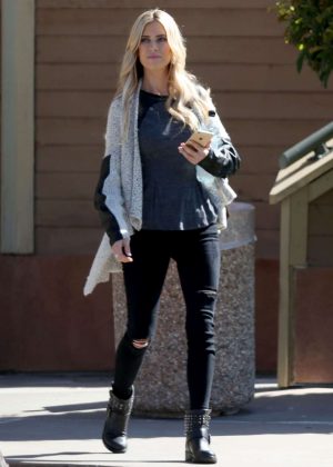 Christina El Moussa in Black Jeans Out in Los Angeles