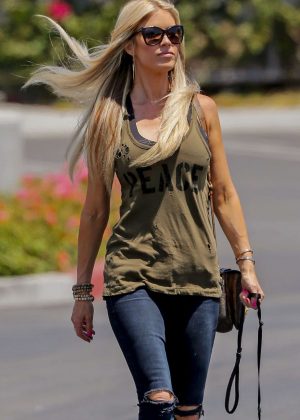 Christina El Moussa With Her Dog in Orange County
