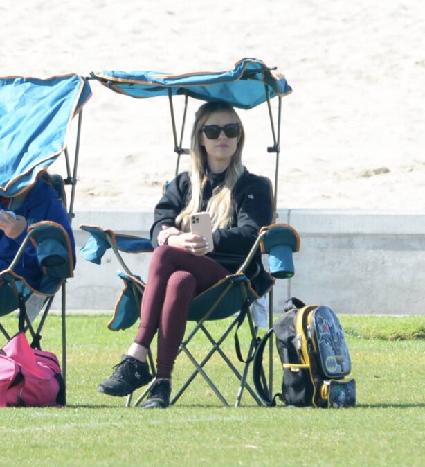 Christina Haack - Seen at her kids soccer game in Orange County
