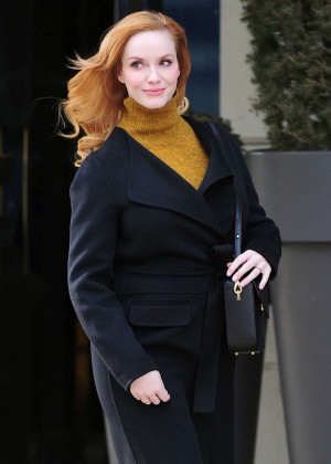 Christina Hendricks - Out and about in NYC