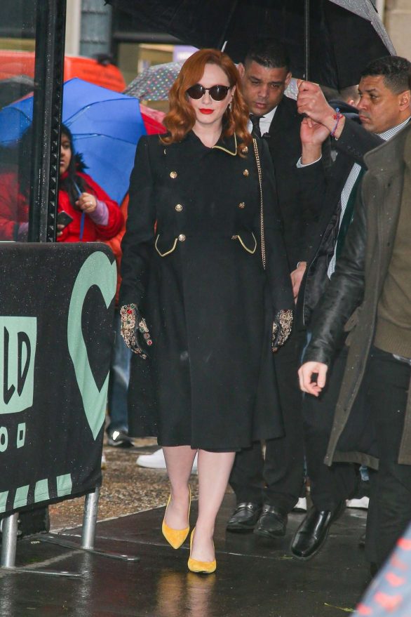Christina Hendricks - Spotted at Build Series while promoting her work
