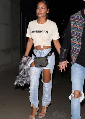 Christina Milian - Arriving at the Drake and Migos concert in Los Angeles