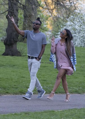 Christina Milian at Hyde Park in London