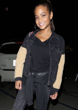 Christina Milian at the Janet Jackson State of The World Tour in Hollywood
