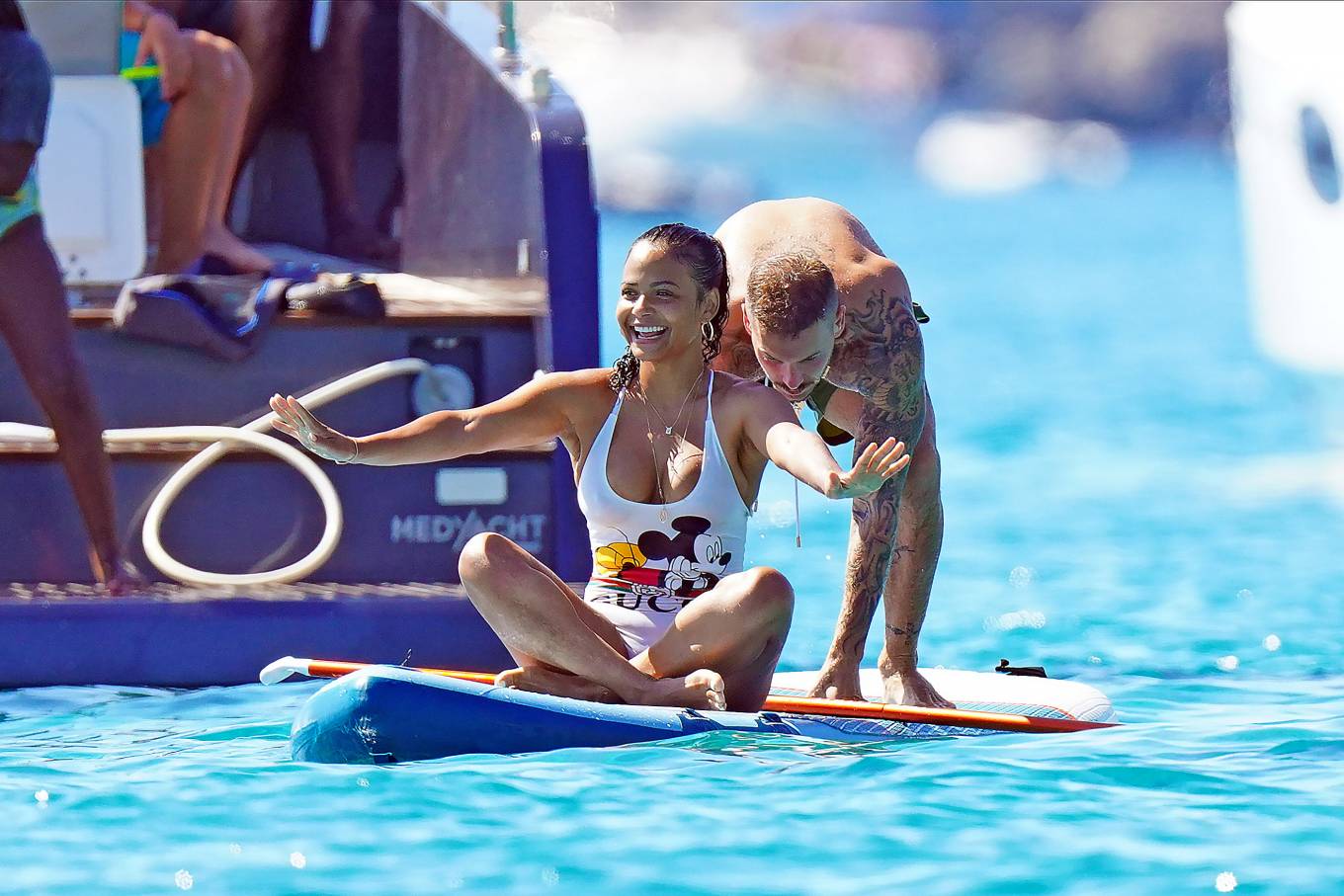 Christina Milian - on a boat in St. Tropez - 7/20/20 