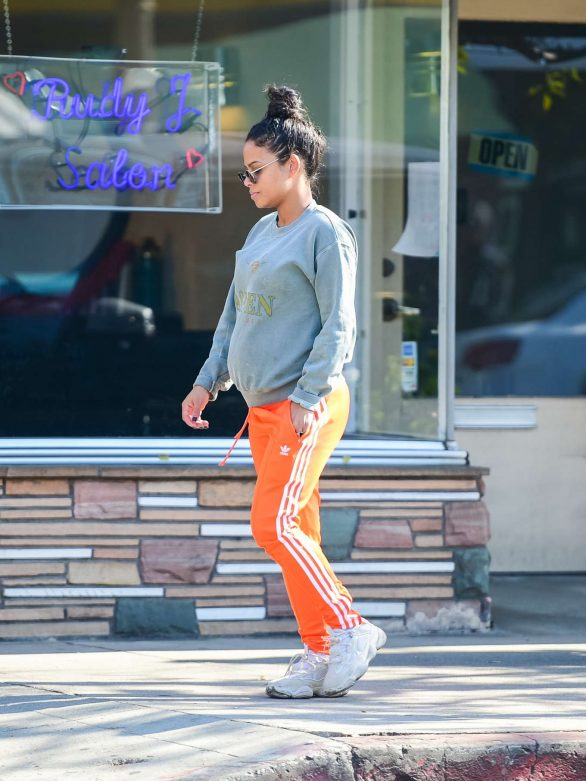 Christina Milian in casual look in Los Angeles