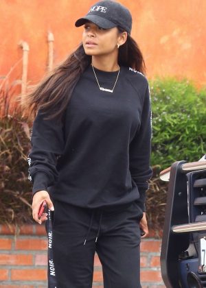 Christina Milian - Leaving the gym in Los Angeles