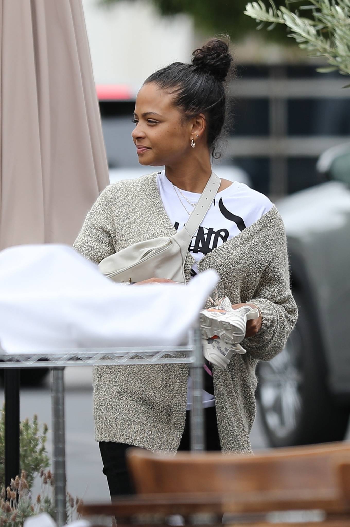 Christina Milian 2021 : Christina Milian – Out for lunch at Mauros Cafe in West Hollywood-04