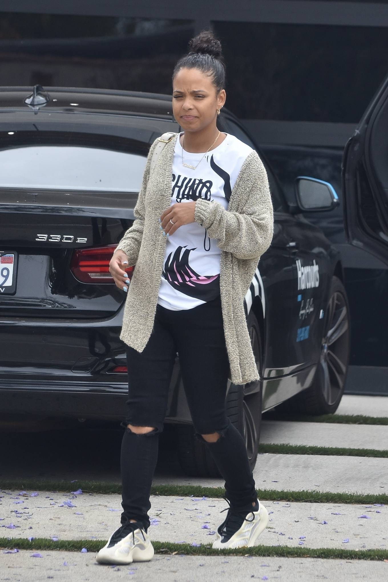 Christina Milian 2021 : Christina Milian – Out for lunch at Mauros Cafe in West Hollywood-05