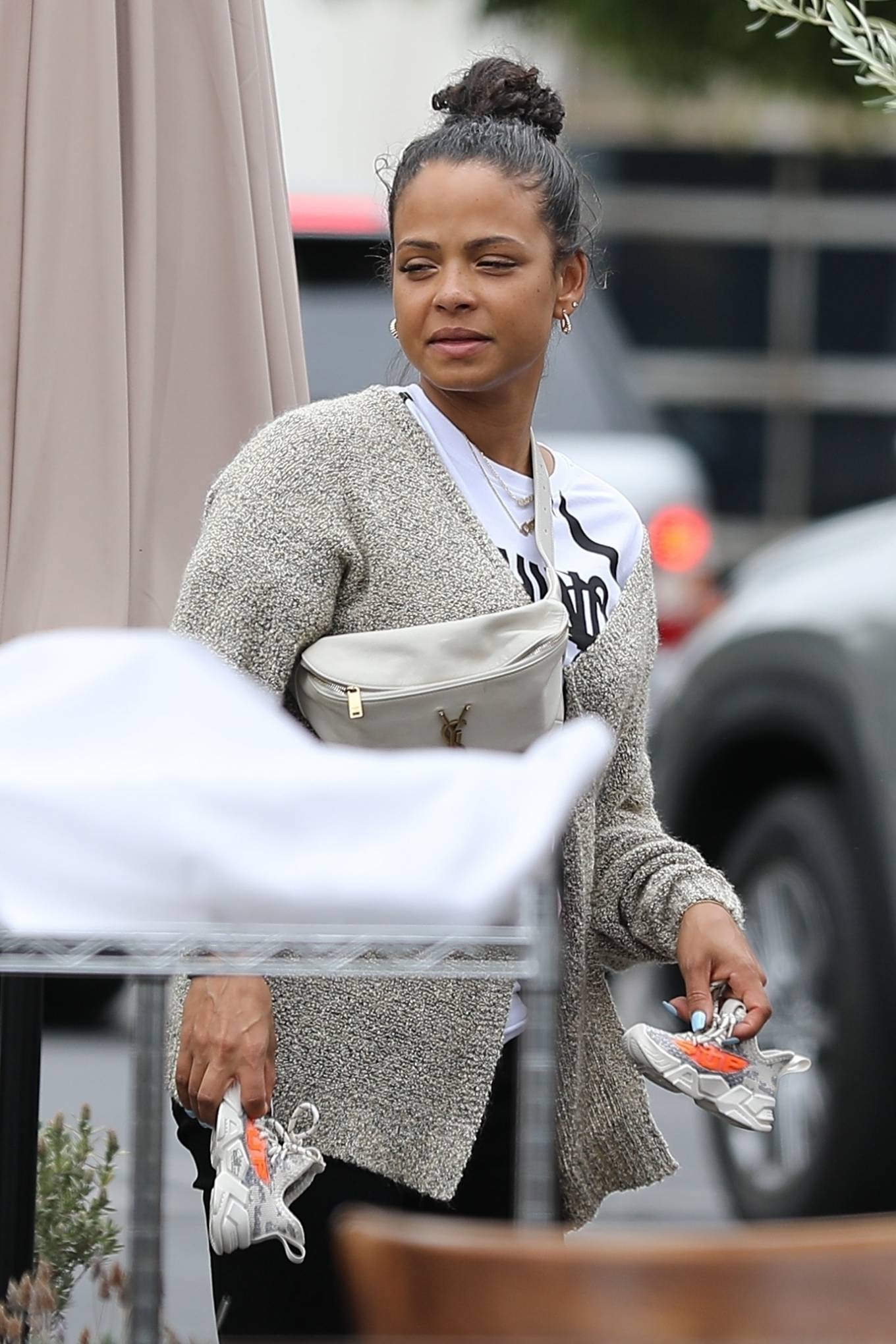 Christina Milian 2021 : Christina Milian – Out for lunch at Mauros Cafe in West Hollywood-12