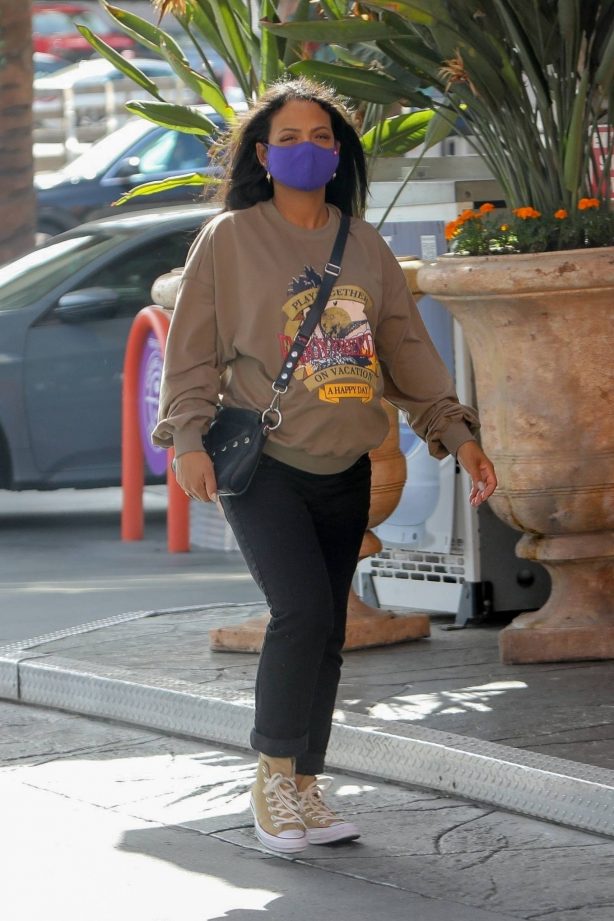 Christina Milian - Out for some snacks in Los Angeles