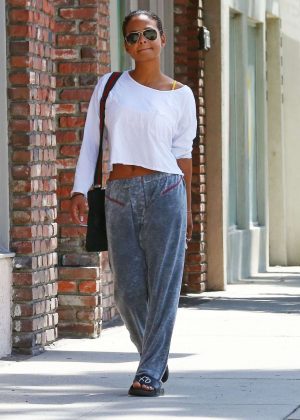 Christina Milian Out in Los Angeles