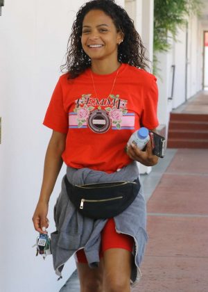 Christina Milian out in Studio City