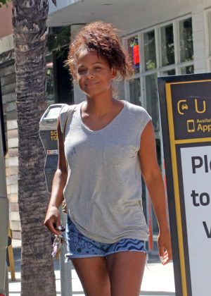 Christina Milian - Out shopping in Studio City