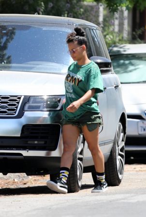 Christina Milian - Outside her home in Beverly Hills