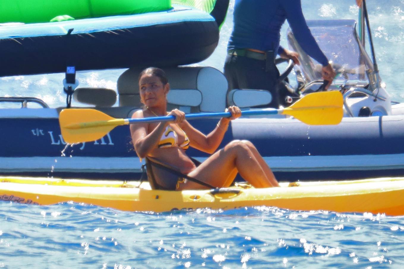 Christina Milian 2021 : Christina Milian – Seen aboard a yacht in Cannes-03