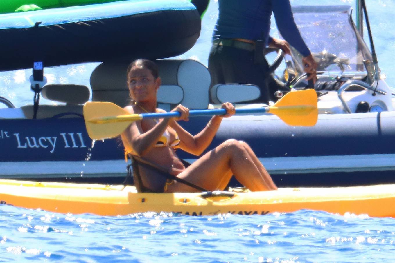 Christina Milian 2021 : Christina Milian – Seen aboard a yacht in Cannes-04