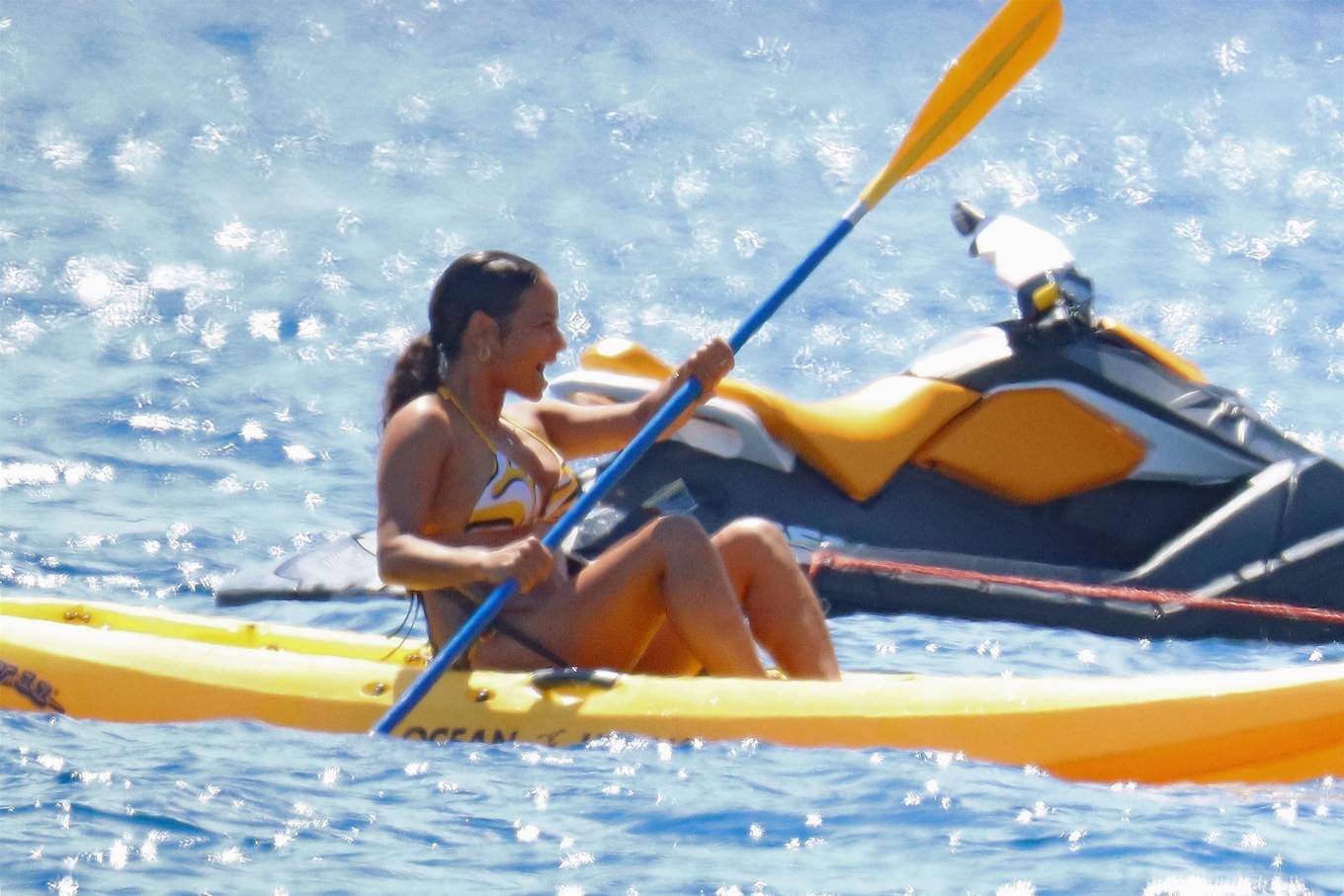Christina Milian 2021 : Christina Milian – Seen aboard a yacht in Cannes-06