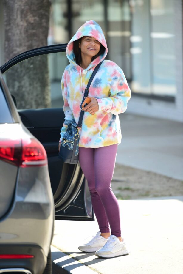 Christina Milian - Seen stepping out in Los Angeles
