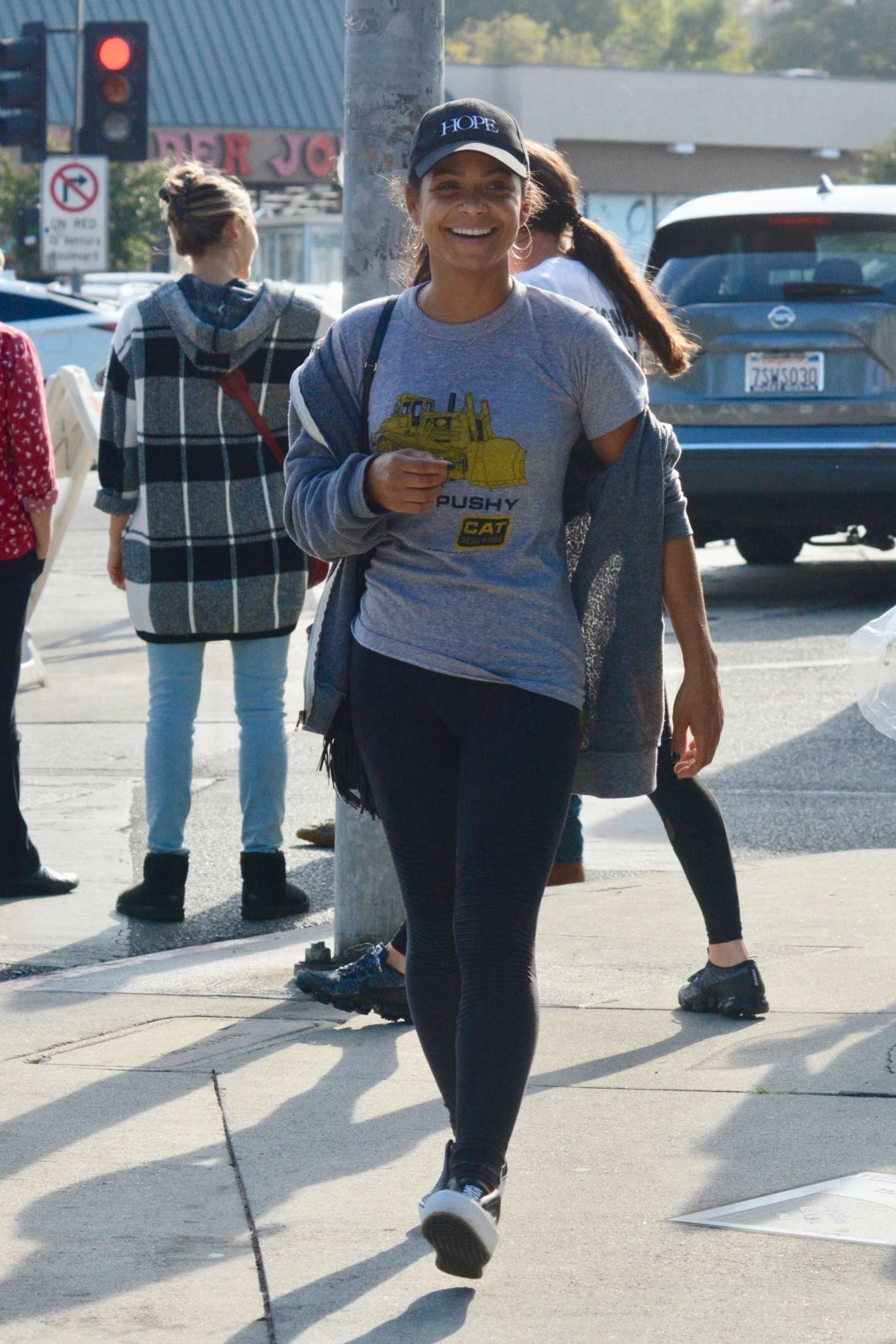 Christina Milian - Shopping at the Farmer's Market in Los Angeles