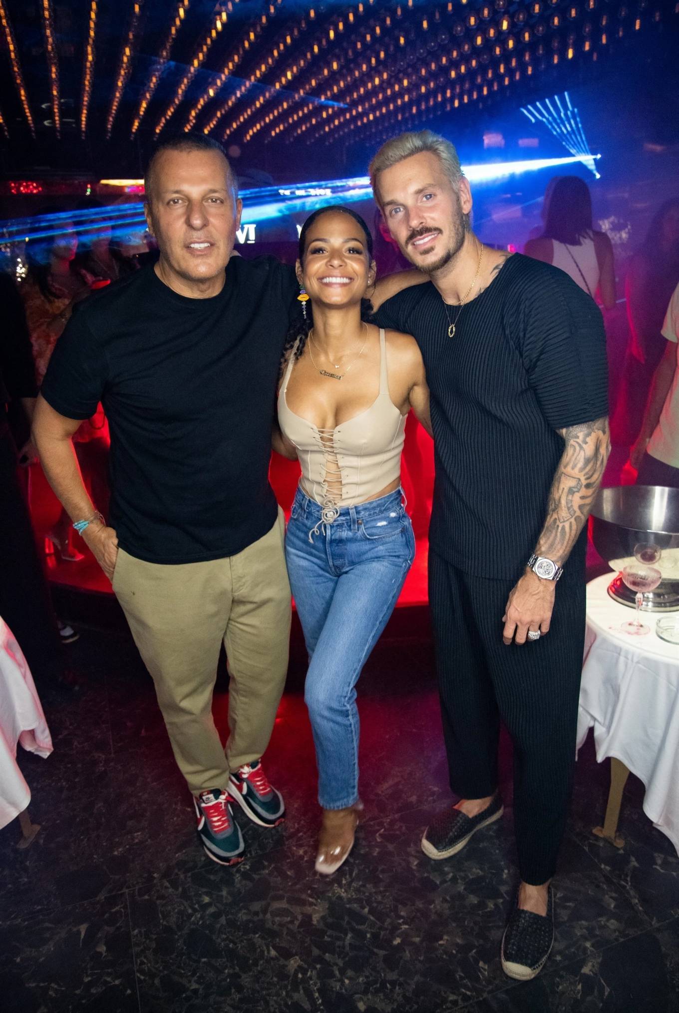 Christina Milian 2022 : Christina Milian – Smashes plates at Gioia before partying with Bob Sinclar in Saint-Tropez-05