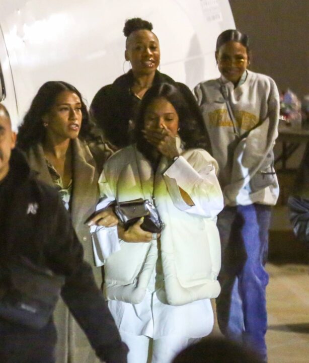 Christina Milian - With Karrueche Tran Exit the Hollywood Bowl in Los Angeles