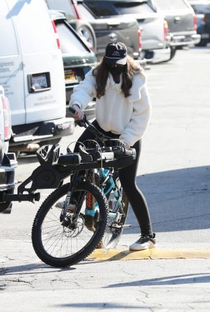 Christina Schwarzenegger - Out for a bike ride in Brentwood